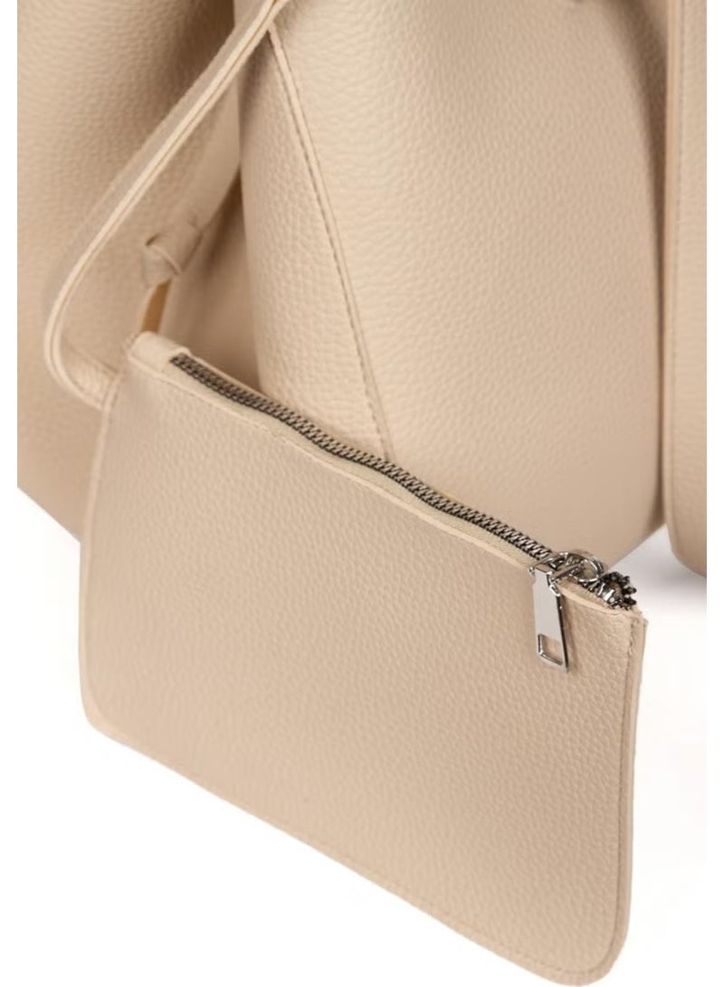 Bahels Women's Special Production Beige Pinterest Hand and Shoulder Bag - Image 5